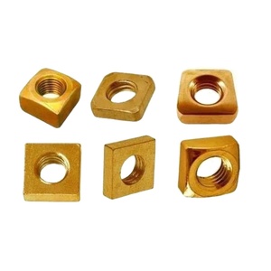 Premium brass square nuts threaded <b>fasteners</b> high strength corrosion resistant industrial hardware fittings bulk supply - Product Image 1