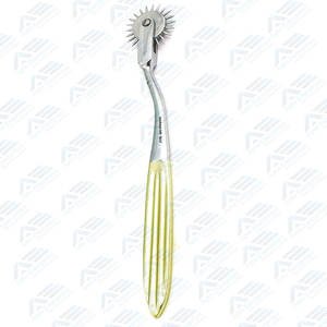 Instrumento quirúrgico de diagnóstico de molinete para pruebas nerviosas y sensoriales, molinete de Wartenberg neurológico dorado cromado - Product Image 6