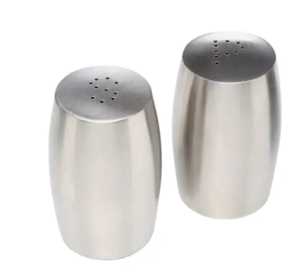 Modern Hammered Rose Gold <b>Salt</b> and Pepper Shakers Set Metallic Copper Finish Spice Dispenser Restaurant Dining Tableware - Product Image 3