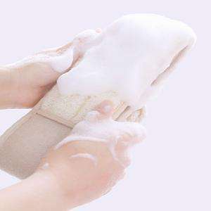 Éponge exfoliante naturelle en loofah avec long manche, écologique et biodégradable, éponge de douche d'origine vietnamienne - Product Image 3
