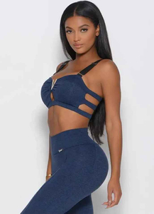 2 Piece Yoga Set <b>Turtleneck</b> Long Sleeve Crop <b>Top</b> High Waisted Shorts Cut-Out Design Spandex Polyester Seamless Workout Outfit - Product Image 5