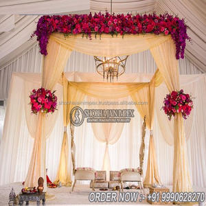 Mandap de mariage en tissu plastique renforcé de fibres durable pour l'intérieur - Product Image 3