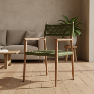 Hiro Solid Teak Wood Outdoor Dining Chair Modern Minimalist Design Weather Resistant Handmade Hotel Furniture - Product Image 4