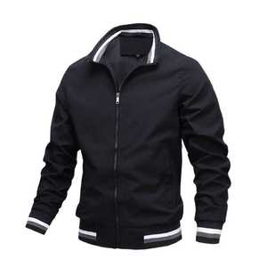 Blouson Bomber Homme en Toile Enduite Personnalisable – Service OEM, Vente en Gros, Design Sur Mesure, Coupe-Vent Léger Décontracté - Product Image 4