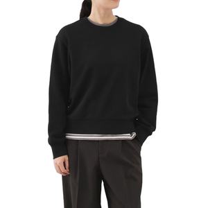 เสื้อสเวตเชิ้ตผู้หญิงผ้าคอตตอนเทอร์รี่ 100% แบบหนา สำหรับฤดูหนาว สีพื้น แขนยาว คอกลม รับผลิตตามแบบขายส่ง - Product Image 3