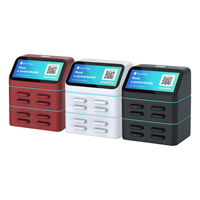 Kiosque de location de batteries externes durable et empilable à 8 emplacements avec paiement par code QR et services de personnalisation pour usage extérieur et commercial