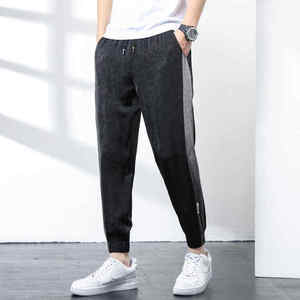Pantalones Deportivos de Alta Calidad para Hombre, Cintura Elástica con Cordón, Bolsillos con Cremallera, Dobladillo Ajustado, Pantalones Deportivos Casuales de Punto - Product Image 6