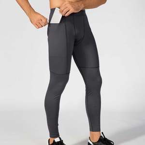 Leggings de compression pour hommes, pantalons de sport, de gym, de course à pied, d'entraînement, qualité supérieure, coupe compressive, séchage rapide, respirant - Product Image 6