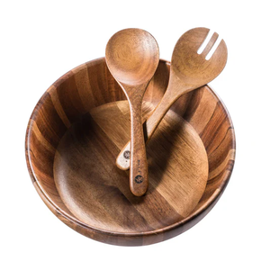 Tazón de Madera Natural Hecho a Mano de Alta Calidad, Tazón para Ensalada de Nogal Tallado y Personalizado para el Hogar - Product Image 3