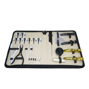 Silver Beige Wholesale Hair Extension Tools Kit With multi-functional Pliers and Accessories with Loop Tool <b>Hook</b> and <b>Clips</b> - Product Image 2