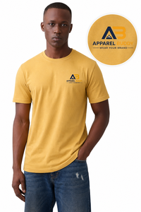 Camiseta de Manga Corta Casual para Hombre, Marca AMY, 100% Algodón, Corte Regular, Lisa, con Logotipo Personalizado al por Mayor - Product Image 3