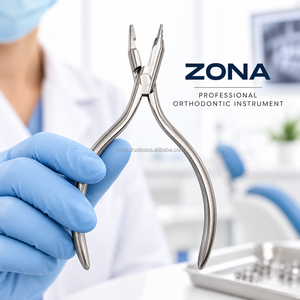 Pince orthodontique jeune à bec escalonné pour la mise en forme des fils, en acier inoxydable, instrument dentaire orthodontique manuel multifonctionnel - Product Image 4