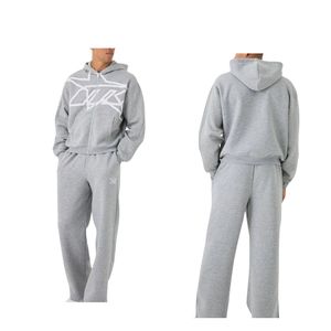 Customized Mens Stacked <b>Tracksuit</b> Streetwear Sweatsuit Two Piece Flare Jogger Pants Baggy Set Custom OEM ODM - Product Image 1