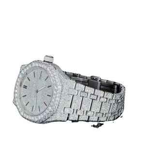 Montre Moissanite VVS personnalisée en gros Testeur de diamant glacé Montres mécaniques pour hommes Montre Hip Hop Quartz Ap Reloj - Product Image 4