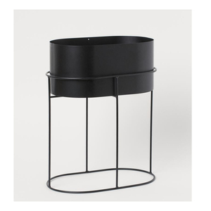 Macetas de Hierro Azul con Recubrimiento Dorado y Soporte Resistente, Perfectas para una Decoración de Jardín Elegante - Product Image 6