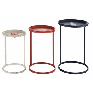 Premium Modern <b>Nesting</b> Coffee <b>Table</b> Set of 3 with Durable Metal Base and Elegant Tabletop Finish - Product Image 1