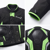 Setelan Jaket dan Celana Balap Motor Pria OEM Custom dengan Pelindung Armor, Perlengkapan Biker Dua Potong Guruna Z