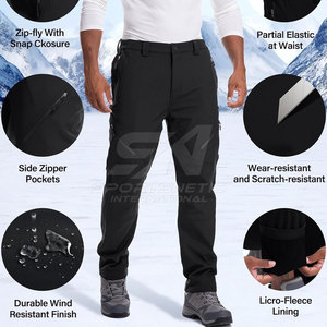 Vêtements d'aventure en plein air respirants avec tissu extensible, coupe confortable, pantalon softshell pour les voyages, pantalon softshell - Product Image 2