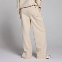 Pantalon de survêtement pour femme en gros, personnalisable avec logo, taille élastique, couleur unie, décontracté, hiver, coupe oversize