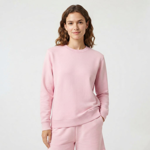 Sudadera de Forro Polar de Manga Larga para Mujer de la Mejor Calidad, Corte Regular, Cuello Redondo, Decoración Personalizada, Ropa Casual - Product Image 3
