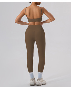 Ensembles de yoga confortables pour le sport et la gym, vente en gros de vêtements de fitness et de yoga, ensemble soutien-gorge de sport et leggings taille haute - Product Image 5