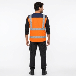Chaleco de Seguridad para Hombre, Chaleco de Trabajo Reflectante, Diseño de Alta Visibilidad, Material Transpirable y Ligero, Ajuste Cómodo, Ropa de Trabajo para Exteriores, OEM - Product Image 2