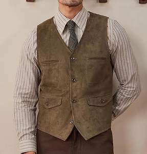 Chaleco de Cuero de Diseño Personalizado de Alta Calidad, Chaleco de Cuero para Hombre con Color Personalizado, Chaleco de Cuero de Alta Calidad para Ropa Urbana - Product Image 3