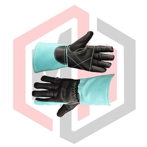 Guantes de Soldadura MIG de Cuero de Calidad, Resistentes al Calor, Antiestáticos, Antivibración, Sin Silicona, con Puño de Punto - Product Image 6
