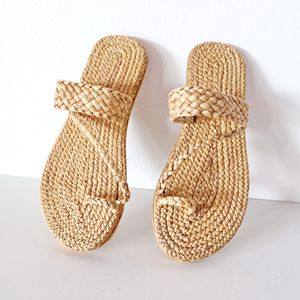 Premium Handmade Indoor Water Hyacinth <b>Slippers</b> Natural Woven House Footwear for Hospitality and Residential Applications - Product Image 3