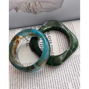 Pendientes de Resina de Diseño Premium para Mujer, Brazaletes Étnicos de Cristal, Accesorios de Moda y Joyería - Product Image 2