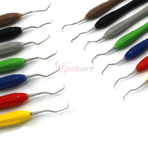 Rootcare RI-00022 Juego de Curetas Dentales Manuales de Acero Inoxidable Gracey, Reutilizables, Recubiertas de Silicona, Autoclavables, para Cirugía Periodontal - Product Image 2
