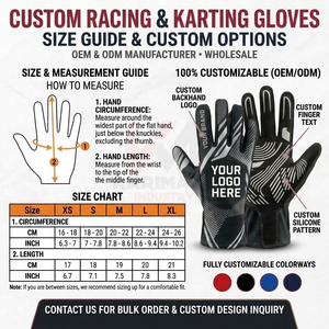 Gants de simulation de course personnalisés avec coutures extérieures, équipement de course respirant, fournisseur OEM pour marques de distributeurs et importateurs - Product Image 6