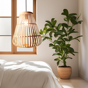 Natural Bamboo Hanging Pendant <b>Light</b> for Home <b>Decoration</b> Resorts Villas and Modern Interior Design - Product Image 4