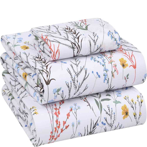 Cotton Bed sheets Bedding Set Soft Fabric Bed Cover Bedroom <b>Linen</b> Home Textile Sleeping Accessories Printed Cotton Bed sheet Set - Product Image 1
