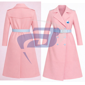 Manteau long en laine de haute qualité pour femmes, style trench-coat, de la sororité Jack And Jill Of America (JAJOF), avec ceinture. - Product Image 3