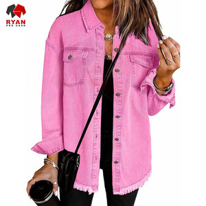 Ryan Pro Gear <b>Customized</b> <b>Denim</b> <b>Jacket</b> For Women Breathable and Comfortable Fabric with <b>Customized</b> Logo OEM Design - Product Image 2