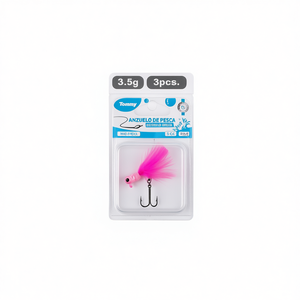 Señuelo de Pesca Biónico con Cabeza Plomada 3.5g 3 Piezas - Product Image 3