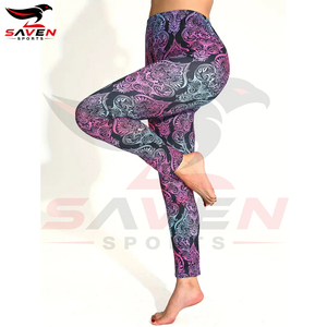 Breathable Product Best Quality <b>Women</b> Fitness <b>Compression</b> <b>Leggings</b>, Latest Design Full-Length Spandex <b>Compression</b> Tights - Product Image 6