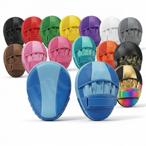 Hot Selling Athletic Leather <b>Focus</b> Mitts for Boxing Kickboxing & MMA Training Ergonomic Multi Layer Foam & Wrist Strap Hand <b>Pads</b> - Product Image 1