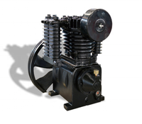 Compresseur d'air à piston en fonte à deux étages 1105T 12,5 bars, 2 cylindres