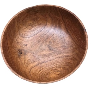 Bol en bois de manguier naturel bol à salade naturel décoratif pour servir des cuillères indiennes ensemble écologique fait à la main - Product Image 1