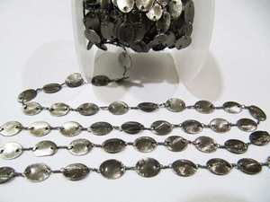 Chaîne de chapelet en métal, chaîne à maillons ronds martelés de 10 mm, vendue au mètre - Product Image 3