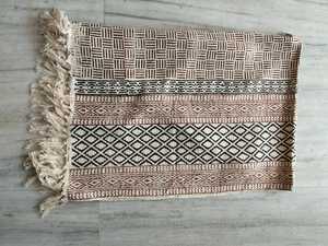 Manta Decorativa para Sofá de Algodón Indio Premium, Tejida a Mano con Estampado de Bloques, Cubre Sofá, Textil Decorativo para Sala de Estar, Exportador Mayorista - Product Image 2