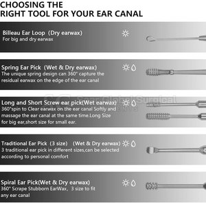 Fine Precision <b>Ear</b> <b>Pick</b> Cleaning Kit With Detailed Tools For Personal Care Daily Hygiene Cleaning <b>Ear</b> <b>Pick</b> Cleaning Kit - Product Image 2