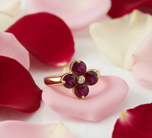 Natural <b>Garnet</b> 925 Sterling <b>Silver</b> Prong Set Gemstone <b>Ring</b> for Women Children-Engagement Wedding Anniversary Gift Party Jewelry - Product Image 6