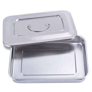 Caja de Almacenamiento de Instrumentos de Acero Inoxidable, Caja de Esterilización de Instrumentos, Contenedor de Almacenamiento de Instrumentos Quirúrgicos Reutilizable, Holloware OEM - Product Image 4