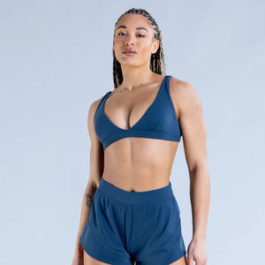 Vêtements de sport Pilates de haute qualité, respirants, pour la gym et le fitness, ensemble de yoga avec hauts et bas à taille haute croisée - Product Image 1