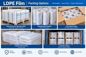 ฟิล์ม LDPE ยี่ห้อ YASH ขนาดใหญ่แบบม้วน |   ฟิล์มโพลีเอทิลีนความหนาแน่นต่ำชั้นเดียวสำหรับบรรจุภัณฑ์ ป้องกันอุตสาหกรรม และการเกษตร - Product Image 5