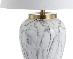 Luxury Curved Marble <b>Table</b> Lamp With Sculpted Silhouette And Premium Ambient Lighting For Sophisticated Modern Living Spaces - Product Image 2