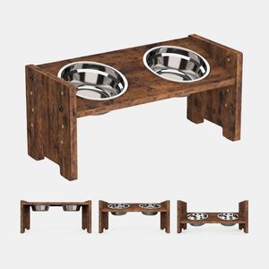 Rustic Handmade <b>Wooden</b> Dog <b>Bowl</b> Eco-Friendly Pet Feeding <b>Bowl</b> - Product Image 5